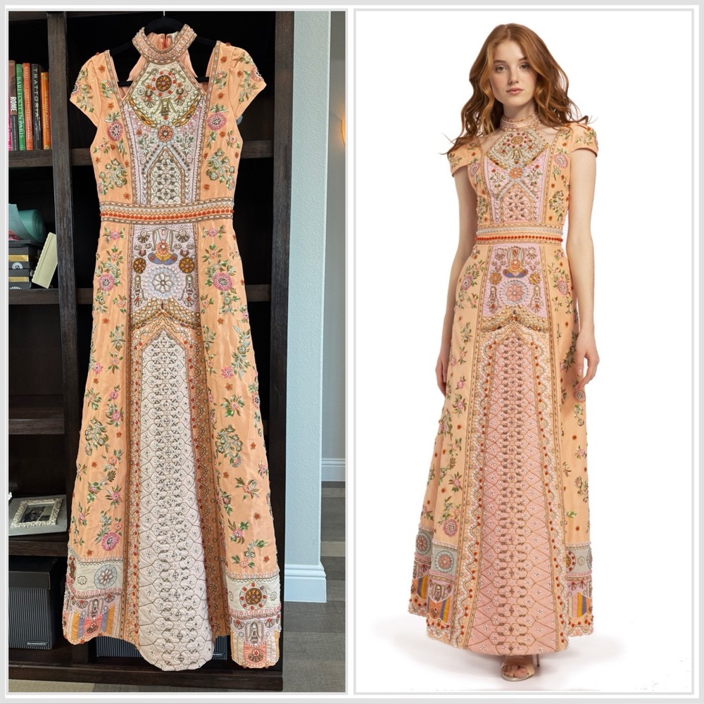 Alice and Olivia “Nidia Hand Beaded Gown”